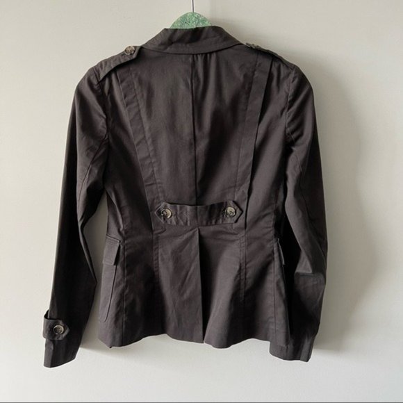 Theory Brown Single Button Blazer Jacket Cotton B - Picture 4 of 12